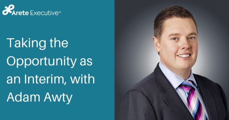 Taking the Opportunity as an Interim, with Adam Awty